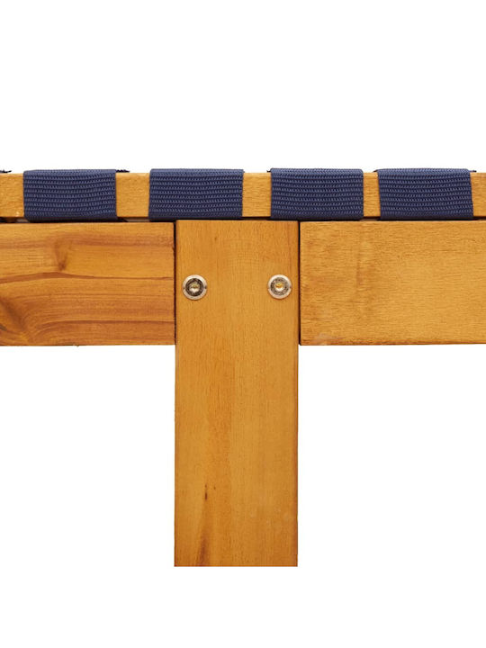Liegestuhl Hölzernes Marineblau 2Stück 201x55x30cm.