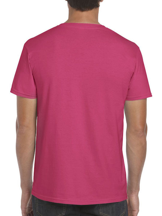 Gildan 64000 Ανδρικό Διαφημιστικό T-shirt Κοντομάνικο Heliconia