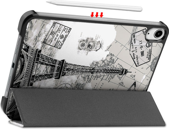 Sonique Флип Капак Издръжлив Сив Калъф За Таблети iPad mini 2021 / mini 2024