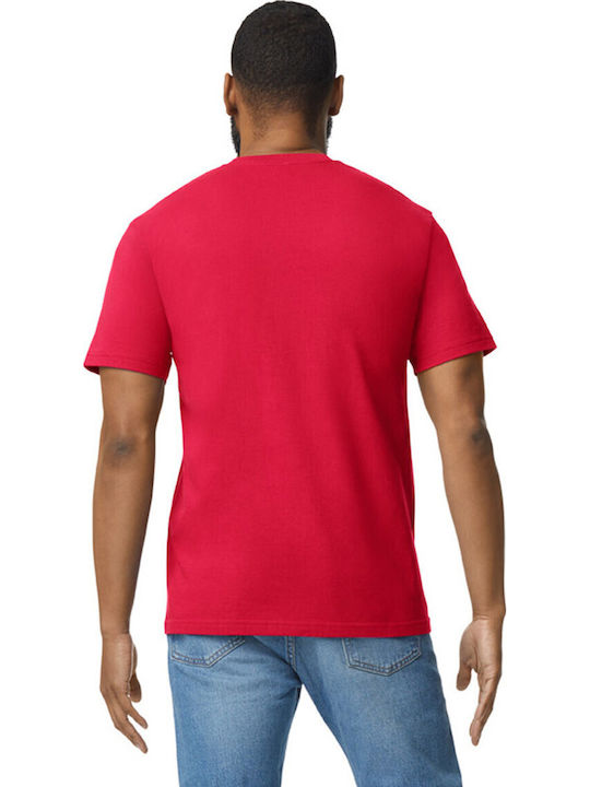 Gildan Ανδρικό Διαφημιστικό T-shirt Κοντομάνικο Red
