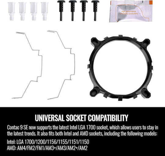 Thermaltake Contac 9 SE Ψύκτρα Επεξεργαστή για Socket 1700/AM5