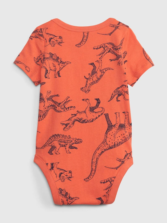 GAP Logo Baby Bodysuit BLOOD ORANGE 622