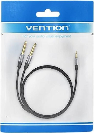 Vention Cable 6.3mm male - 3.5mm male 3m Γκρι BARHI