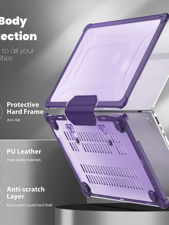 Sonique Icy Laptoptasche für Laptop 13" Apple MacBook Air 13'' 2018/2020 in Lila Farbe
