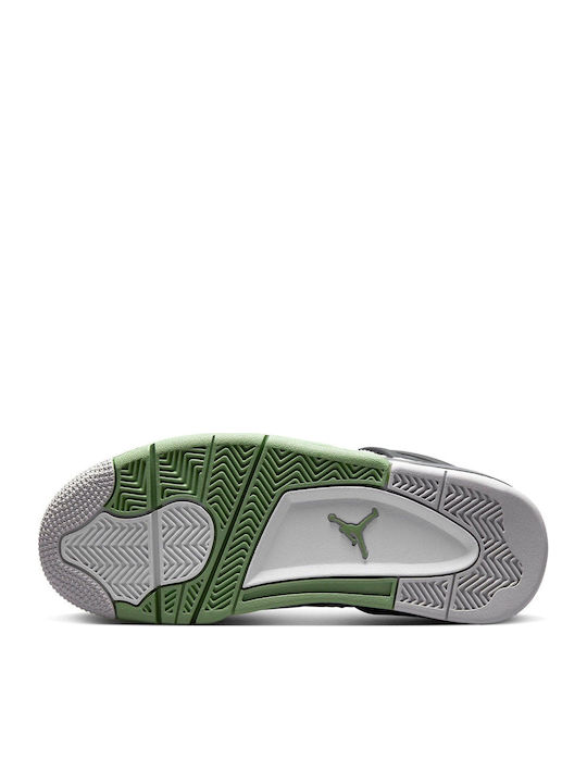 Air  4 Retro Boots White / Seafoam / Dark Ash / Neutral Grey