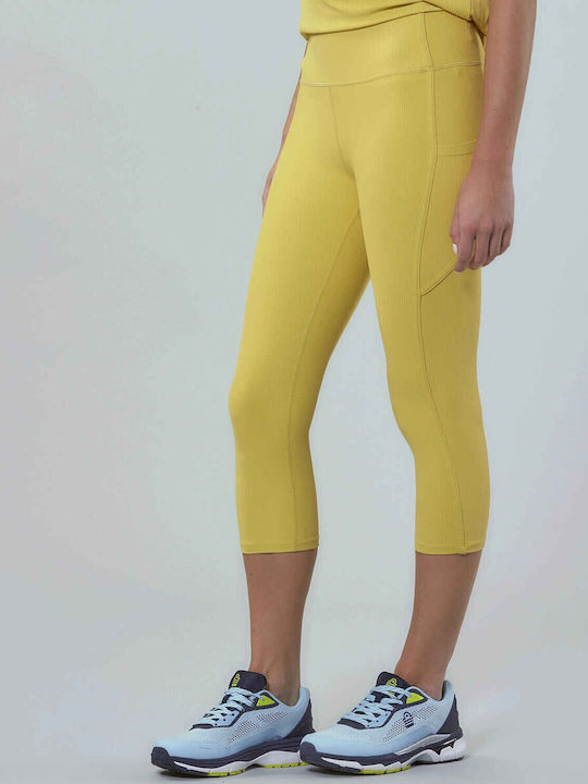 Admiral Women's Capri Training Legging Yellow