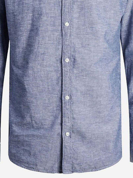 Jjelinen Long Sleeve Slim Fit Denim Shirt Faded Denim