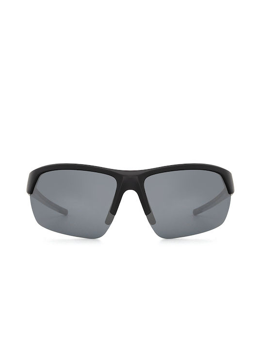 Polareye Sunglasses with Black Plastic Frame and Gray Polarized Mirror Lens PTE2136