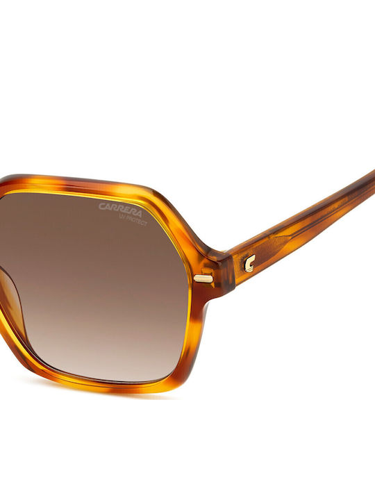 Carrera Women's Sunglasses with Brown Tartaruga Horn-Rimmed Frame and Grey Gradient Lenses 3026/S 086HA