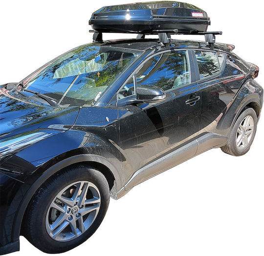 Menabo Roof Bars Aluminum 2016+ (with Roof Rack Legs) Black