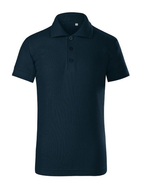 Kids Top Polo Navy Blue