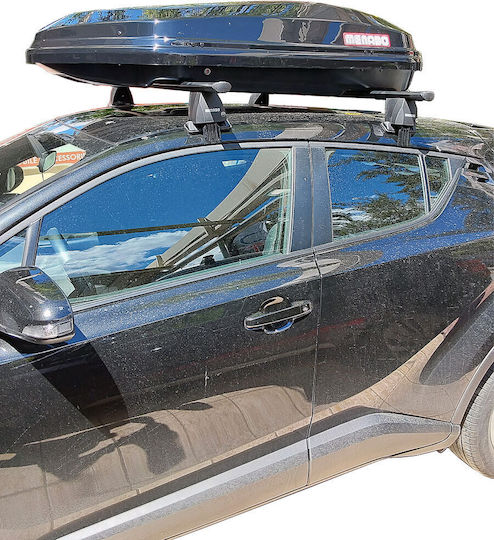 Menabo Roof Bars Aluminum 2016+ (with Roof Rack Legs) Black