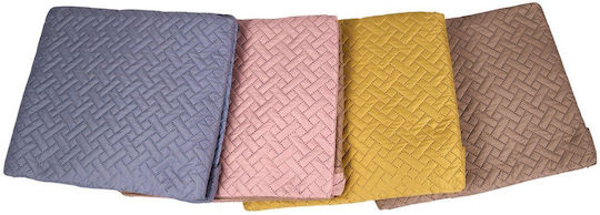 Sidirela Tagesdecke Einzelbett Mikrofaser Beige 150x220cm