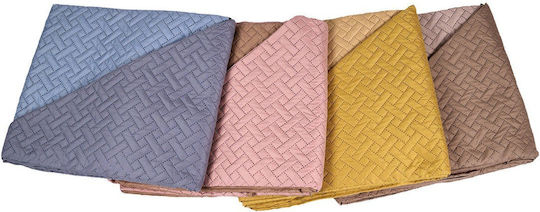 Sidirela Κουβερλί Μονό Microfiber Grey 150x220cm