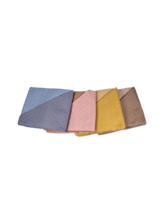 Sidirela Tagesdecke Einzelbett Mikrofaser Pink Apple 150x220cm