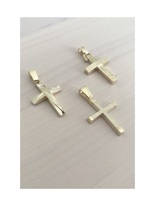 Kritsimis Gold Kreuz 14K mit Kette