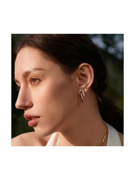 Ania Haie Earrings Hoops made of Silver Gold Plated