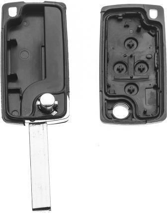 Foldable Car Key Shell with Blade with 4 Buttons for Citroen