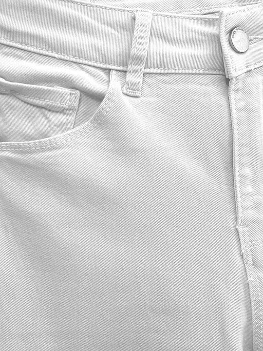 Women's Jean Trousers Flared White