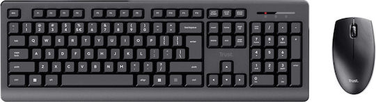 Trust Primo Fără fir Set tastatură și mouse Engleză US