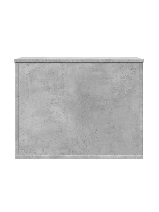 vidaXL Wooden Storage Box with Lid Gray 60x42x46cm 1pcs