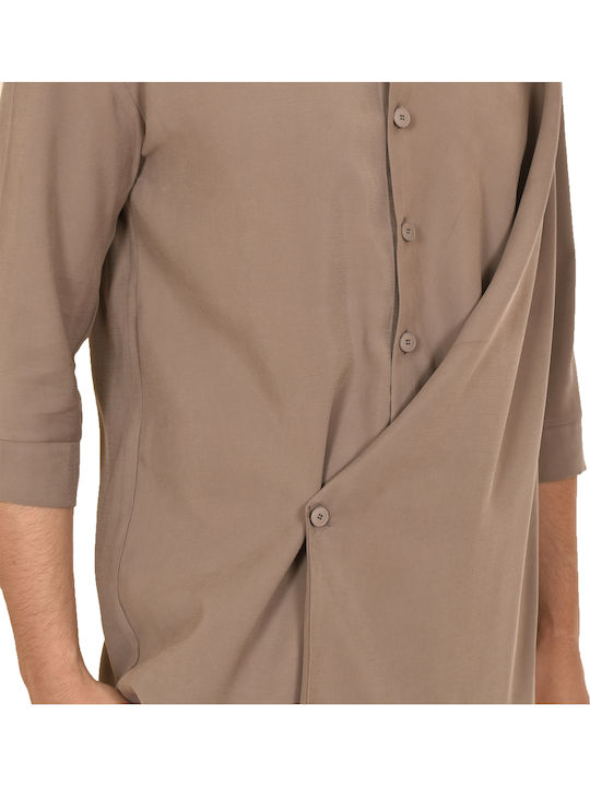 Κοντομάνικο Πουκάμισο Light Taupe