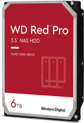 Western Digital Red Pro 6TB HDD Hard Drive 3.5" SATA III 7200rpm with 256MB Cache for NAS