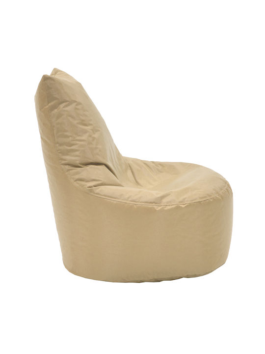 Waterproof Bean Bag Chair Poof Norm Mocha 65x65x80cm