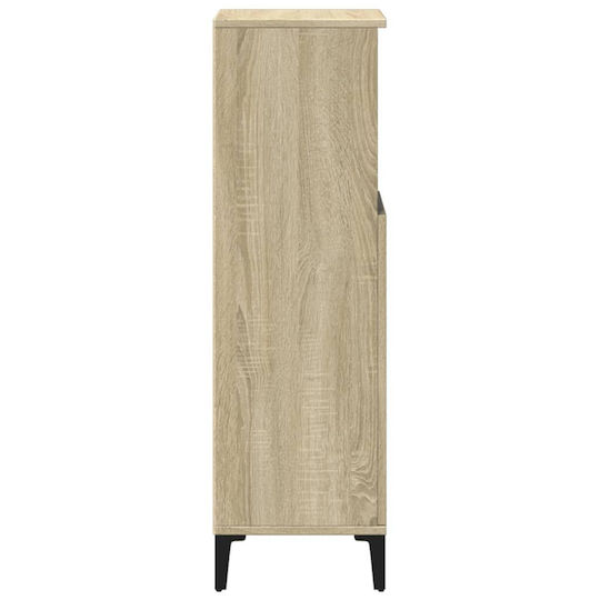 vidaXL Wood Bathroom Cabinet L30xW30xH100cm Sonoma