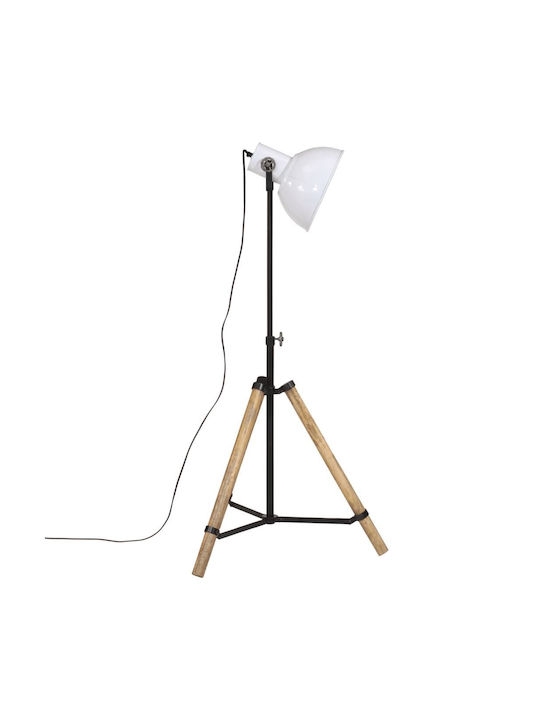 vidaXL Stehleuchte H90xB75cm. mit Fassung für Lampe E27 Weiß