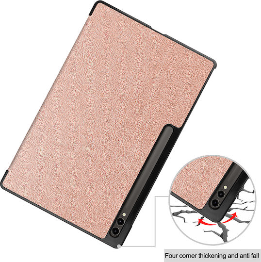 Sonique Flip Cover Ανθεκτική Ροζ Χρυσή (Samsung Galaxy Tab S9 Ultra 14.6)
