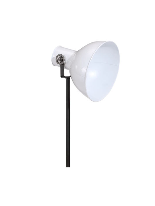 vidaXL Stehleuchte H90xB75cm. mit Fassung für Lampe E27 Weiß