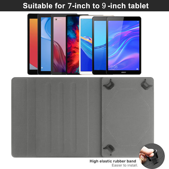 Sonique Flip Cover cu Tastatură Albastru (Universal 9" - Universal 9")