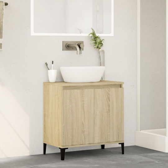 vidaXL Πάγκος χωρίς Νιπτήρα Μ58xΒ33xΥ60cm Sonoma Δρυς
