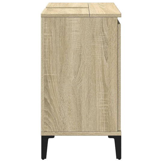 vidaXL Πάγκος χωρίς Νιπτήρα Μ58xΒ33xΥ60cm Sonoma Δρυς