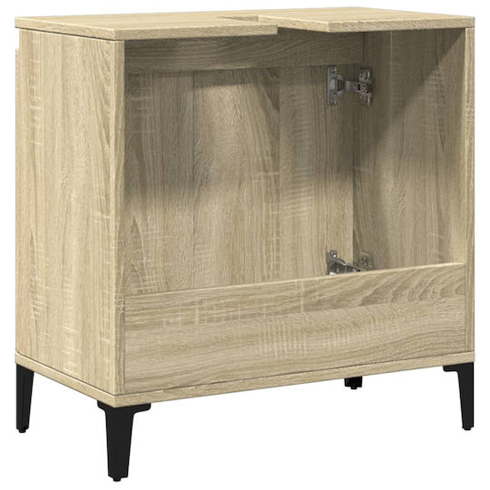 vidaXL Πάγκος χωρίς Νιπτήρα Μ58xΒ33xΥ60cm Sonoma Δρυς