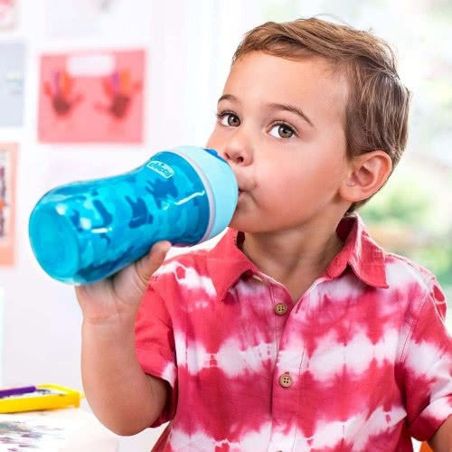 Chicco Παιδικό Ποτηράκι Sport από Πλαστικό Μπλε Blue Camo 266ml για 14m+