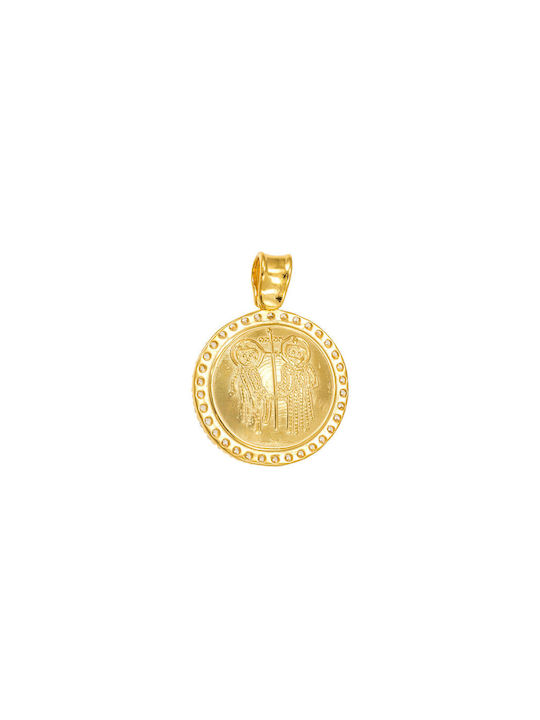 Kritsimis Pendant Kids Talisman with Chain Constantine from Gold 14K 52YK6449-2854