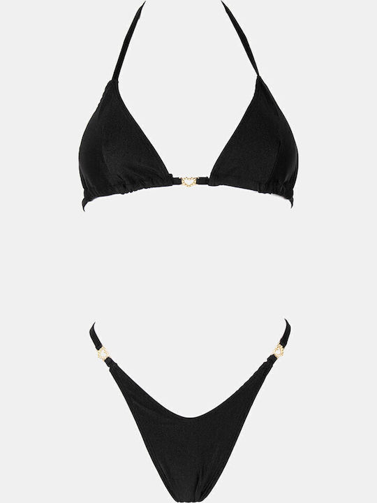 Set Bikini Τριγωνάκι & Brazil Μαυρο
