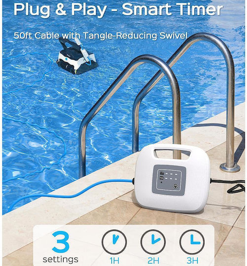 Wybot Opson Pro Жична Роботска Прахосмукачка 118W Дъно Стени Водолиния за Робот за Басейн 130 Квадратни