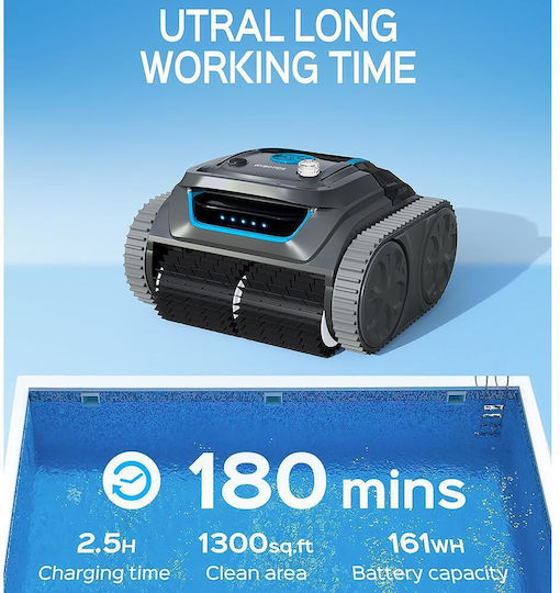 Wybot S1 Wireless Аσύρμαен Робот За Басейн 80W Дъно Стени Водолиния