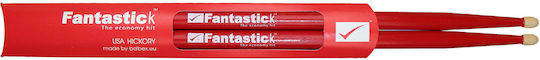 Balbex Drumsticks Schlagzeug 5A in Rot Farbe