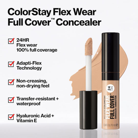 Revlon Colorstay Flex Wear Full Cover Liquid Concealer Medium Deep #050 10ml