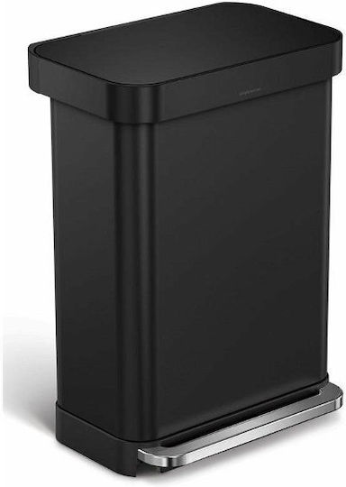 Simplehuman Plastic Waste Bin 55lt