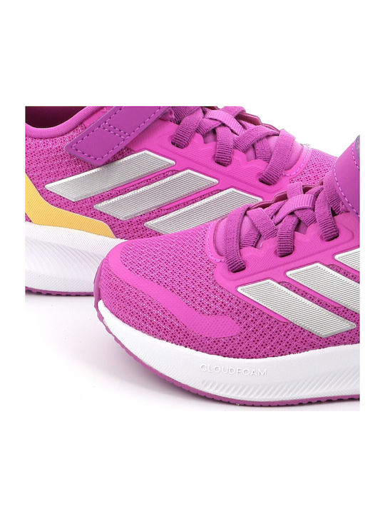 Runfalcon 5 Αθλητικά Παιδικά Παπούτσια Running με Σκρατς Purple Burst / Silver Metallic / Semi Spark