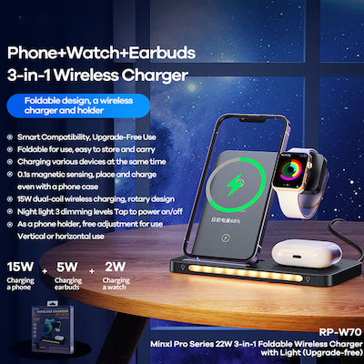 Remax Wireless Charger (Qi Pad) Whites (RP-W70)