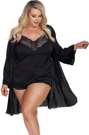 Boss Of Toys Plus Size Sexy Set mit Nachthemd & Sexy Baby Dolls Schwarz