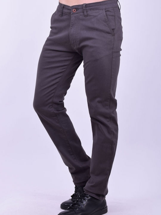 AL FRANCO CHINO TROUSERS DARK GREY 5001