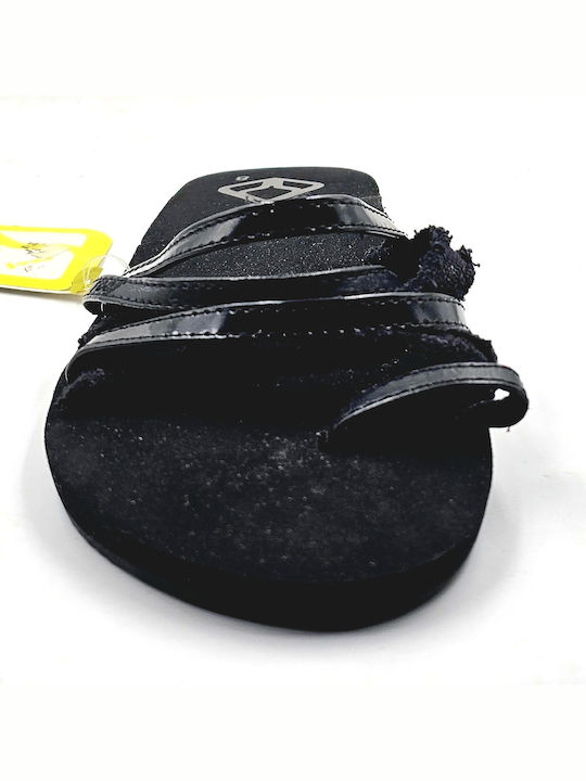 Women's Flip Flops in Black Color 1737 BK2 Black