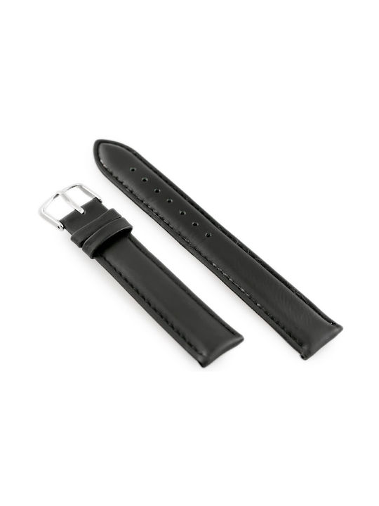 Pacific Leather Strap Black 22mm